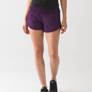 Lululemon purple tracker shorts